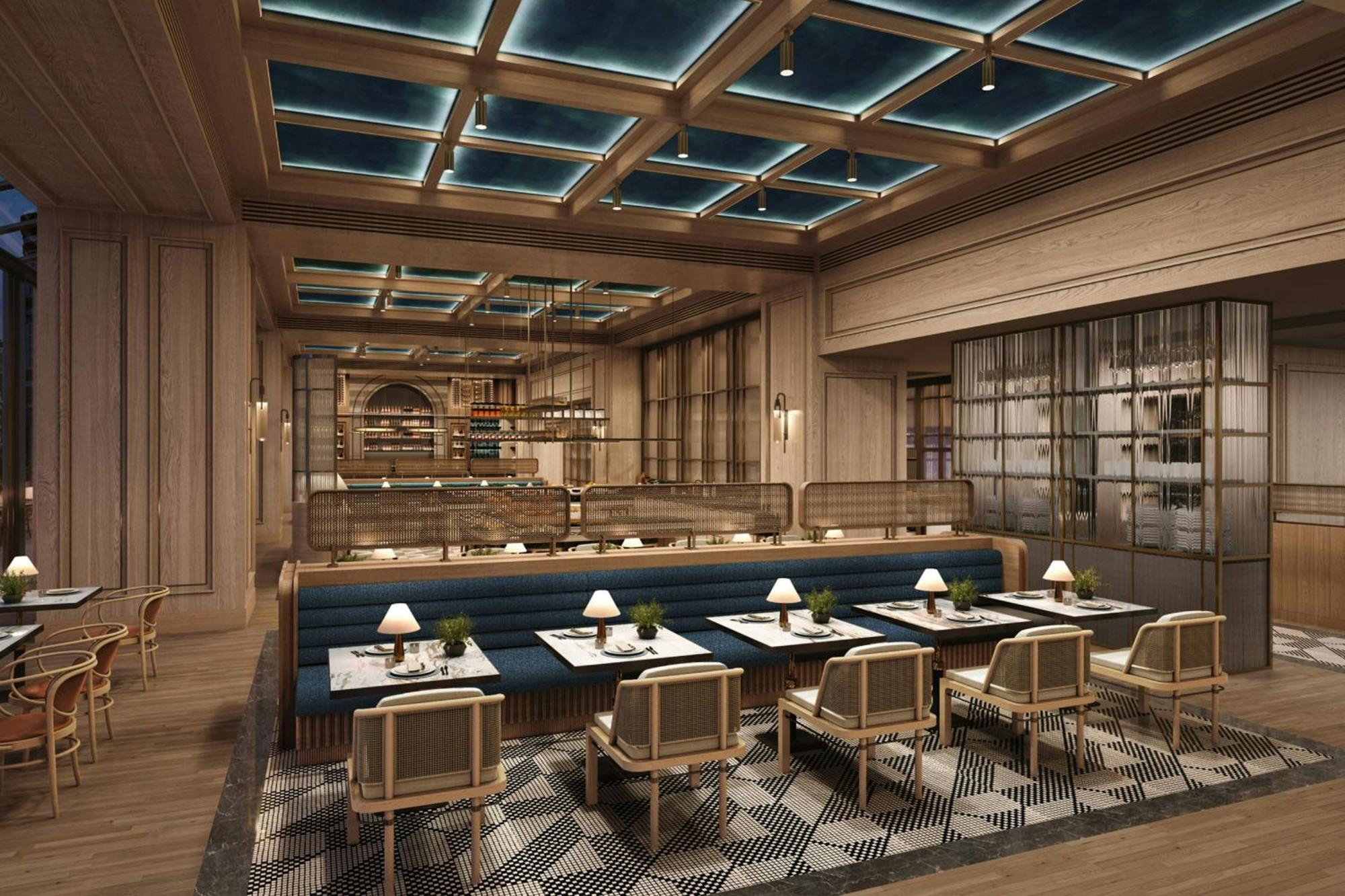 Hotel Jw Marriott Auckland Zewnętrze zdjęcie The interior of the restaurant